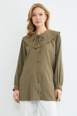 Fullamodest Bebe Yaka Balon Kol Tunik