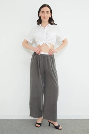 Beli Garnili Tencel Kumaş Pantolon