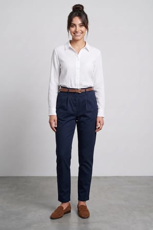 Kemerli Cepli Gabardin Pantolon