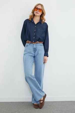 Beli Kemerli Palazzo Jean
