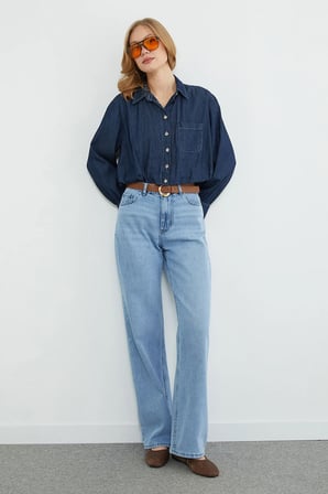 Beli Kemerli Palazzo Jean