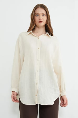 Basic Oversize Gömlek