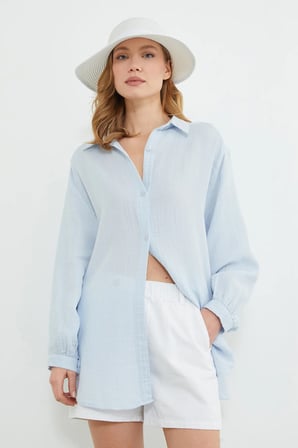 Basic Oversize Gömlek