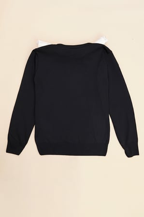Basic Bisiklet Yaka Erkek Çocuk Triko Kazak