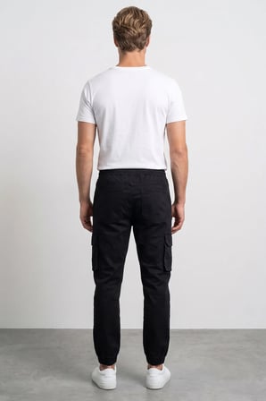 Beli Bağlamalı Kargo Cepli Jogger Pantolon
