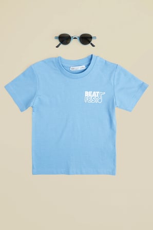Beat Fest Baskılı Erkek Çocuk Tişört
