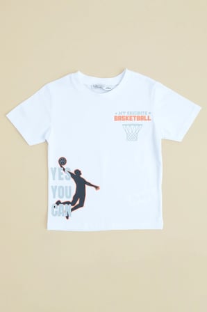My Foverıte Basketball Baskılı Erkek Çocuk Tişört
