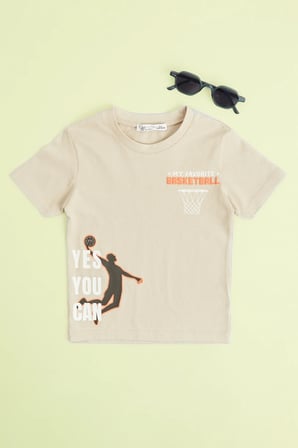 My Foverıte Basketball Baskılı Erkek Çocuk Tişört