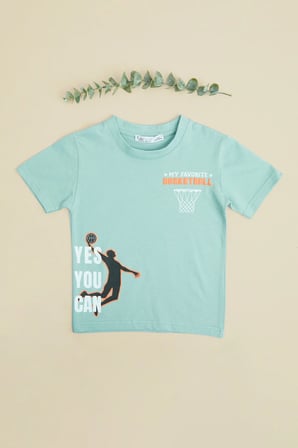 My Foverıte Basketball Baskılı Erkek Çocuk Tişört