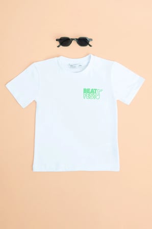 Beat Fest Baskılı Erkek Çocuk Tişört