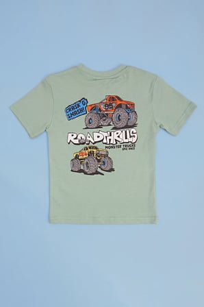 Monster Truck Baskılı Erkek Çocuk Tişört
