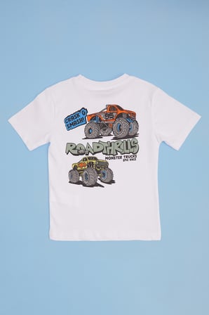 Monster Truck Baskılı Erkek Çocuk Tişört