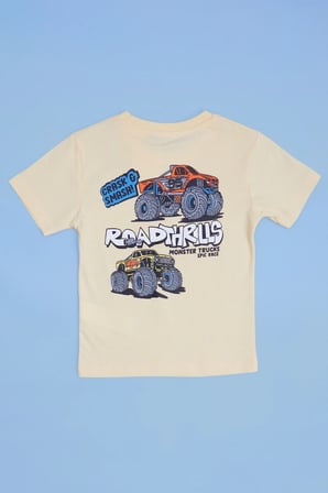 Monster Truck Baskılı Erkek Çocuk Tişört
