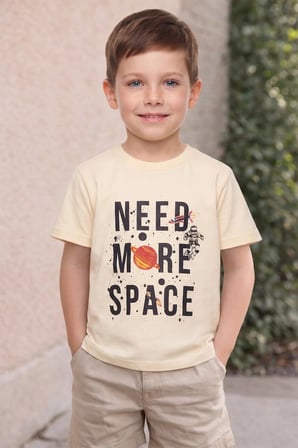 Need More Space Baskılı Erkek Çocuk Tişört