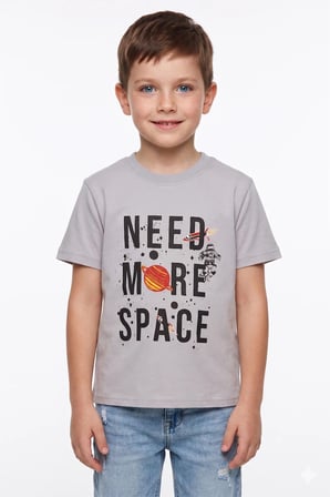 Need More Space Baskılı Erkek Çocuk Tişört
