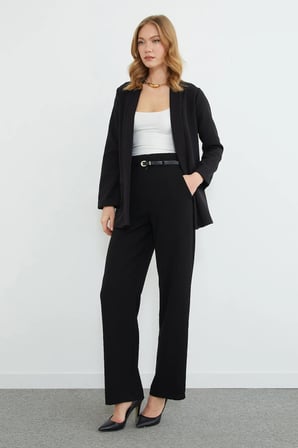 Duble Kol Şal Yaka Blazer Ceket