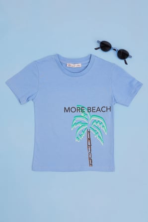 More Beach Baskılı Erkek Çocuk Tişört