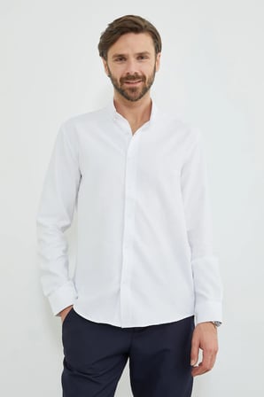 Düğmeli Uzun Kollu Regular Fit Gömlek