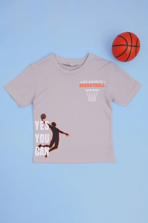 My Foverıte Basketball Baskılı Erkek Çocuk Tişört
