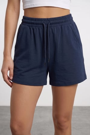 Basic Beli Bağcıklı Cepli Modal Şort