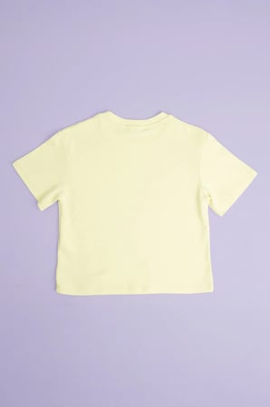 %100 Pamuk Basic Salaş Kız Çocuk Tişört