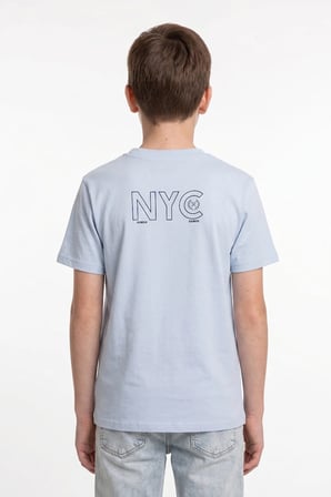 %100 Pamuk New York Baskılı Erkek Çocuk Tişört
