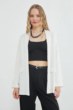 Duble Kol Şal Yaka Blazer Ceket