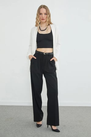 Duble Kol Şal Yaka Blazer Ceket