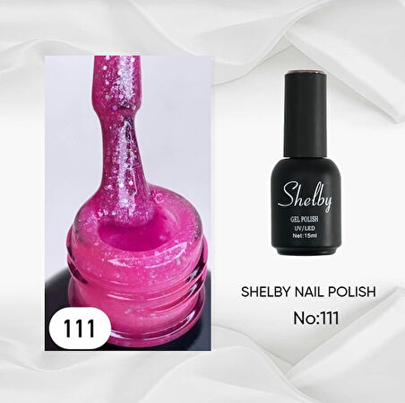 SHELBY 15 ML. 111 SİMLİ AÇIK PEMBE KALICI OJE