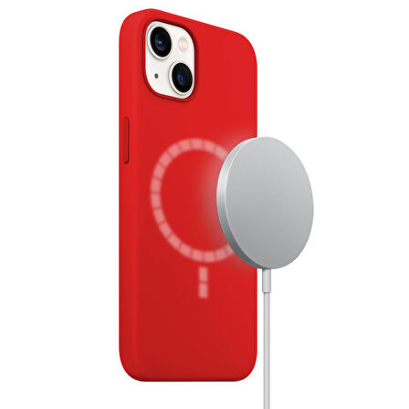 Buff iPhone 15 Magsafe Rubber Fit Red