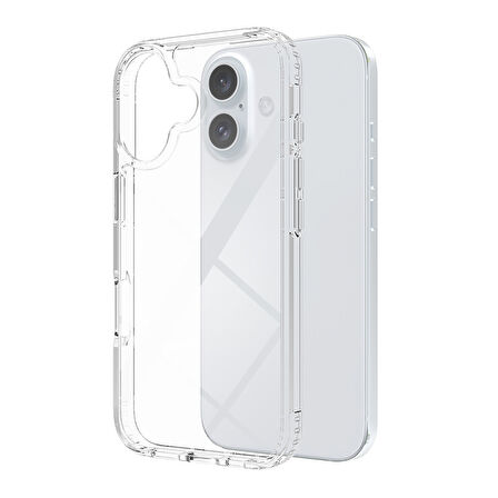 Buff iPhone 16 Air Hybrid Şeffaf Kılıf Crystal Clear