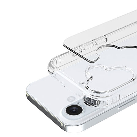 Buff iPhone 16 Air Hybrid Şeffaf Kılıf Crystal Clear