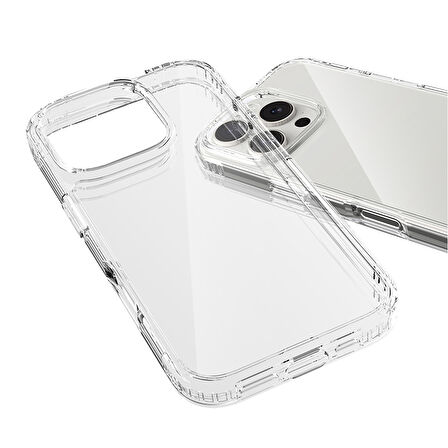 Buff iPhone 16 Pro Air Hybrid Şeffaf Kılıf Crystal Clear