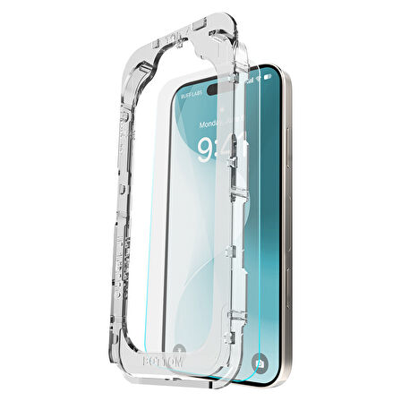 Buff iPhone 16 Glass EasyFit Cam Ekran Koruyucu - Şeffaf