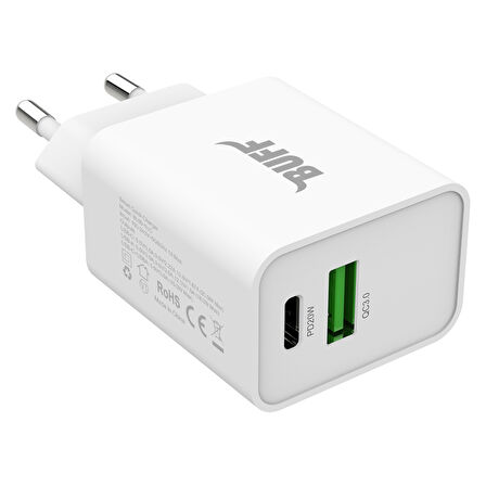 Buff BL60-ST Type-C to Type-C 20W Seyahat Şarj Seti