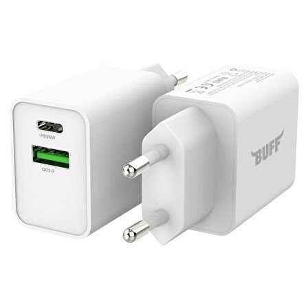 Buff BL60-ST Type-C to Type-C 20W Seyahat Şarj Seti