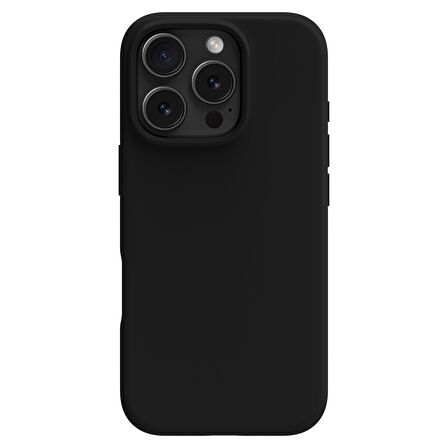 Buff iPhone 16 Pro Magsafe Rubber Fit Silikon Kılıf Black