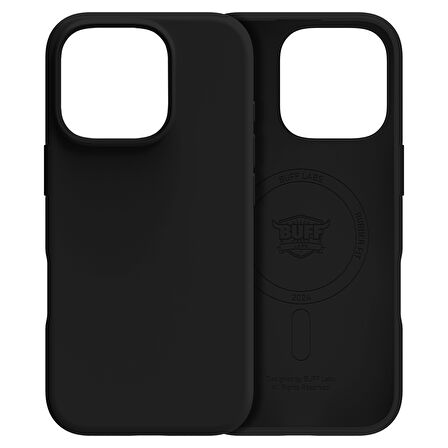 Buff iPhone 16 Pro Magsafe Rubber Fit Silikon Kılıf Black