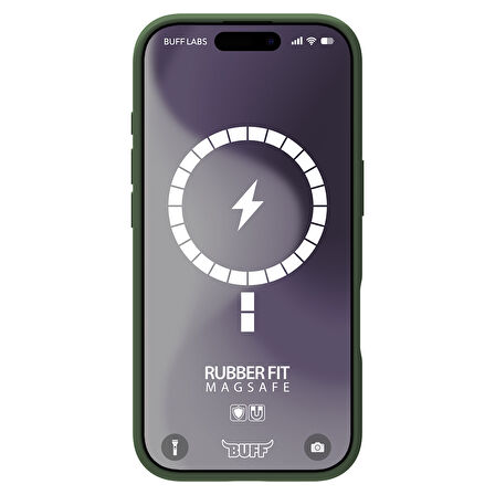 Buff iPhone 16 Plus Magsafe Rubber Fit Silikon Kılıf Cypress