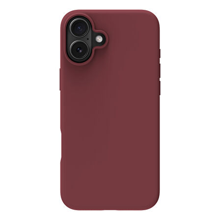 Buff iPhone 16 Magsafe Rubber Fit Silikon Kılıf Plum