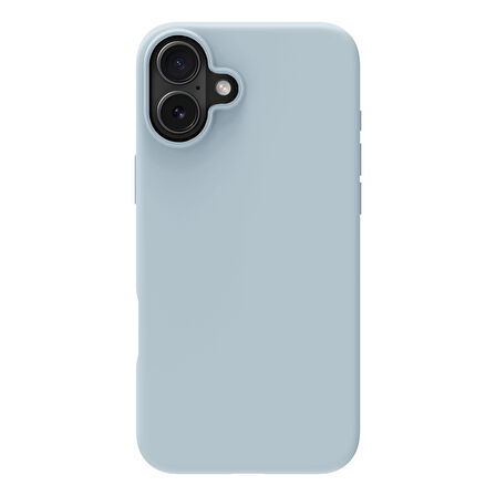 Buff iPhone 16 Magsafe Rubber Fit Silikon Kılıf Light Blue
