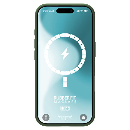 Buff iPhone 16 Magsafe Rubber Fit Silikon Kılıf Cypress