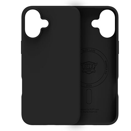 Buff iPhone 16 Magsafe Rubber Fit Silikon Kılıf Black