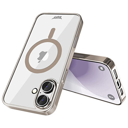 Buff iPhone 16 Plus Magsafe Slim Fit Kılıf Titanyum Gray