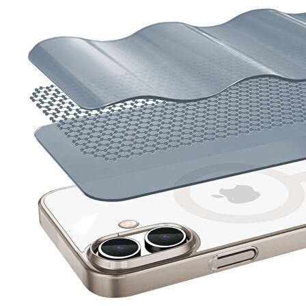 Buff iPhone 16 Plus Magsafe Slim Fit Kılıf Titanyum Gray