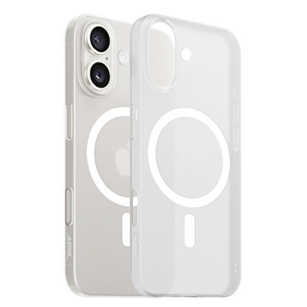 Buff iPhone 16 Plus MagSafe Slimfy Kılıf - Beyaz