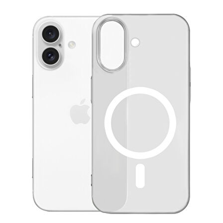 Buff iPhone 16 Plus MagSafe Slimfy Kılıf - Beyaz
