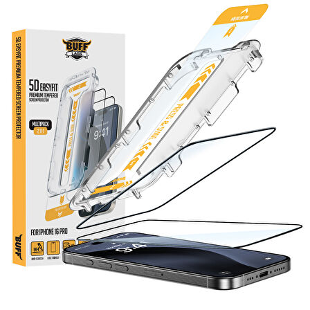 Buff iPhone 16 Pro Avantaj Paket - Kılıf + Ekran Koruyucu + Lens Koruyucu