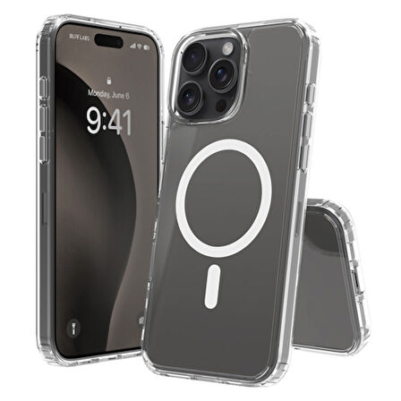 IPHONE 16 PRO 3LÜ PAKET MAGSAFE KILIF + 5D EKRAN KORUYUCU + LENS