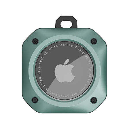 Buff TagSafe ProShield Taşınabilir Anahtarlık AirTag Kılıf Green